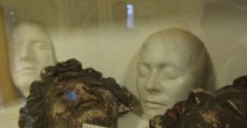 Masks from 'The Tales of Hoffmann', Powell and Pressburger's 1951 film of Offenbach's opera