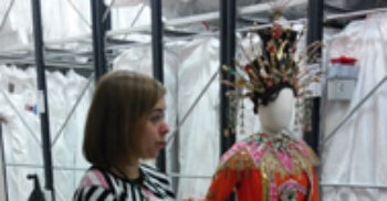 ROH Archivist Laura Brown and 'Turandot' costume