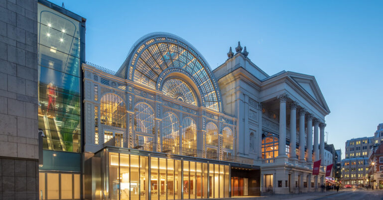 Paul Hamlyn Hall and Bow Street Entrance